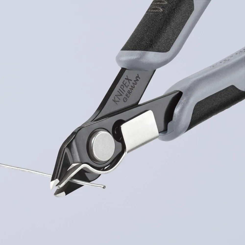 KNIPEX Elektronski Super Knips® ESD mit Mehrkomponenten-Hüllen brüniert 125 mm