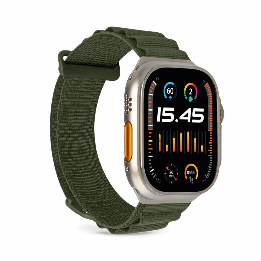 PURO EXTREME Band für Apple Watch 42/44/45/49mm, dunkelgrün