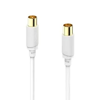 Hama Antennen-Kabel, Koax-Stecker - Koax-Kupplung, vergoldet, 10,0 m, 120 dB