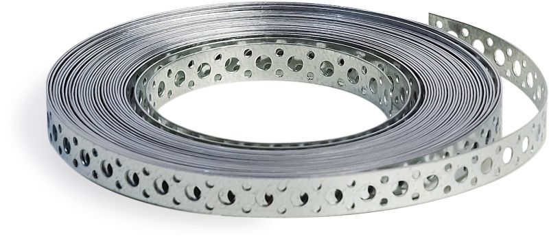 DIETZEL Montageband, gelocht, 12x0,7 mm, Stahl verzinkt, 10 m Rolle