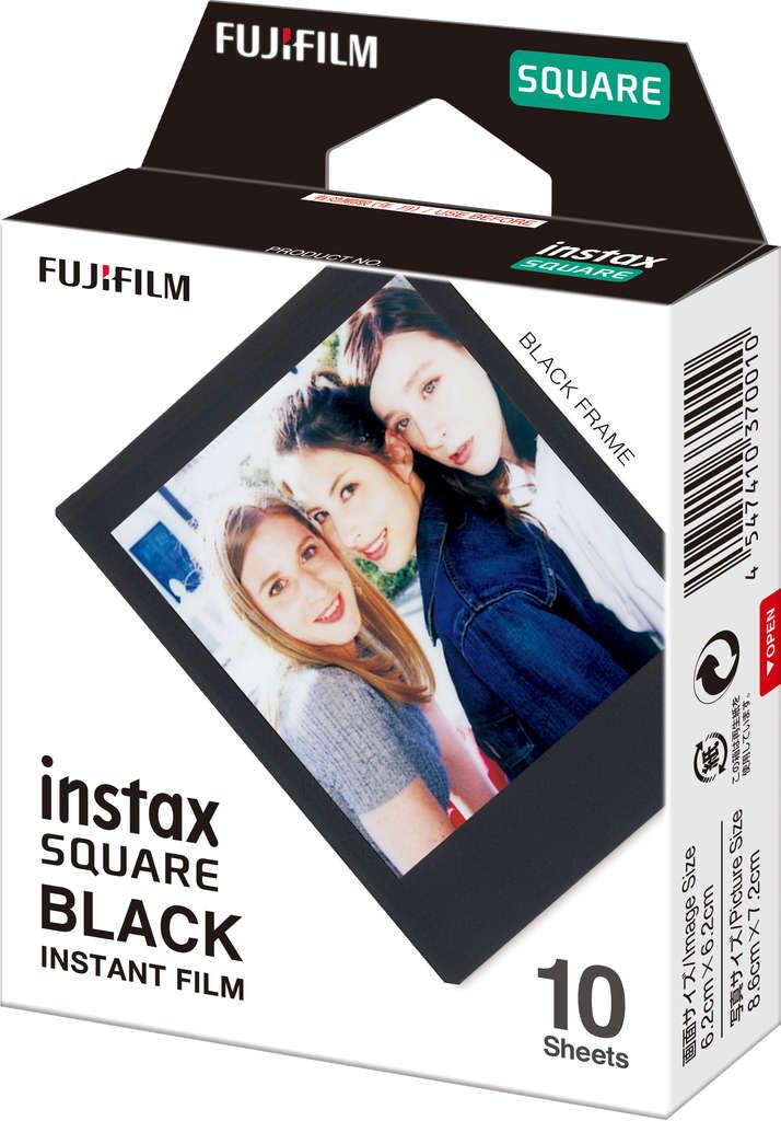 Fujifilm Instax Square BLACK - Instant-Farbfilm