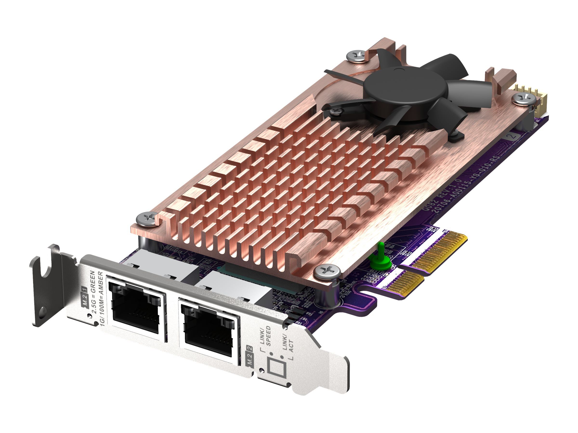 QNAP QM2-2P2G2T - Speicher-Controller - M.2 - M.2 NVMe Card / PCIe 3.0 (NVMe)