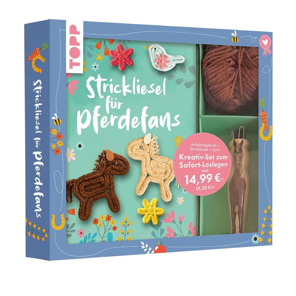 frechverlag GmbH Kreativ-Set Strickliesel für Pferdefans