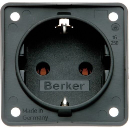 Berker SCHUKO-STECKDOSE ANTHR. MATT / BERKER 0947782505 B.MOBIL 947782505