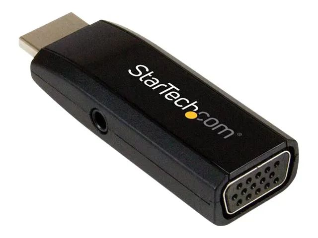 StarTech.com StarTech HDMI to VGA Adapter - Aux Audio Output - Compact - 1920x1200 - HDMI to VGA (HD2VGAMICRA)