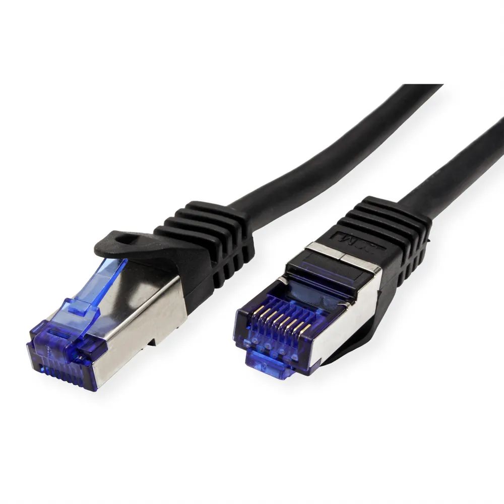 VALUE Outdoor Patchkabel Cat.6A (Class EA) S/FTP (PiMF), Massivdraht, LSOH, schwarz, 50 m