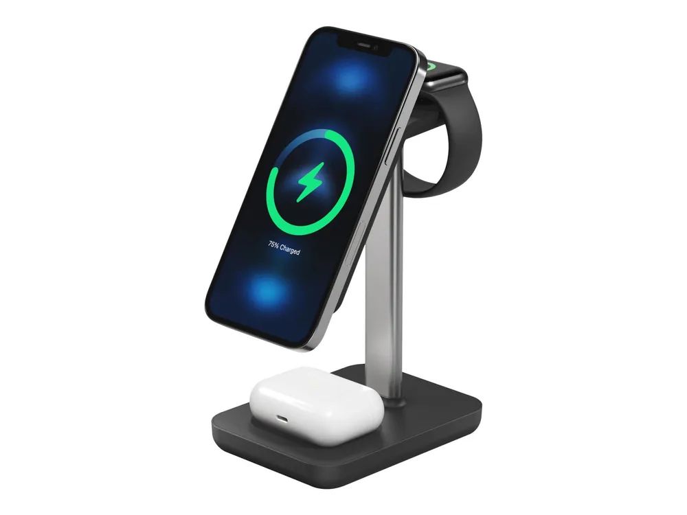 Alogic Journey - Kabelloses Ladegerät - Schwarz - für Apple iPhone 12