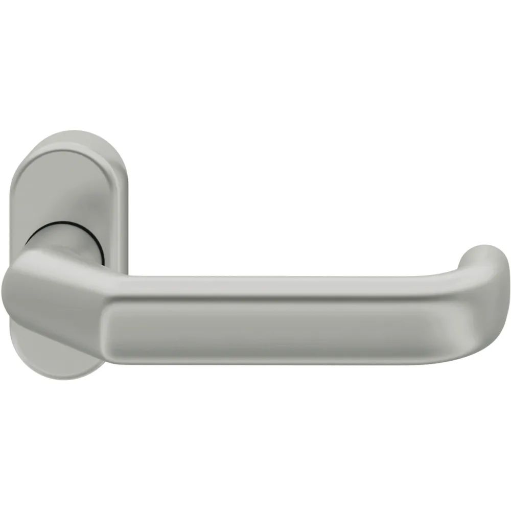 FSB FH-Rahmentürdrücker 06 0662 Hochhaltefeder B Rosette oval Aluminium silber