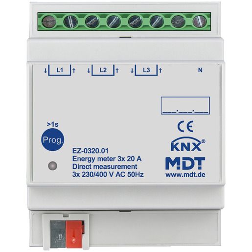 MDT ENERGIEZÄHLER 3FA 20A 4TE REG / MDT EZ-0320.01