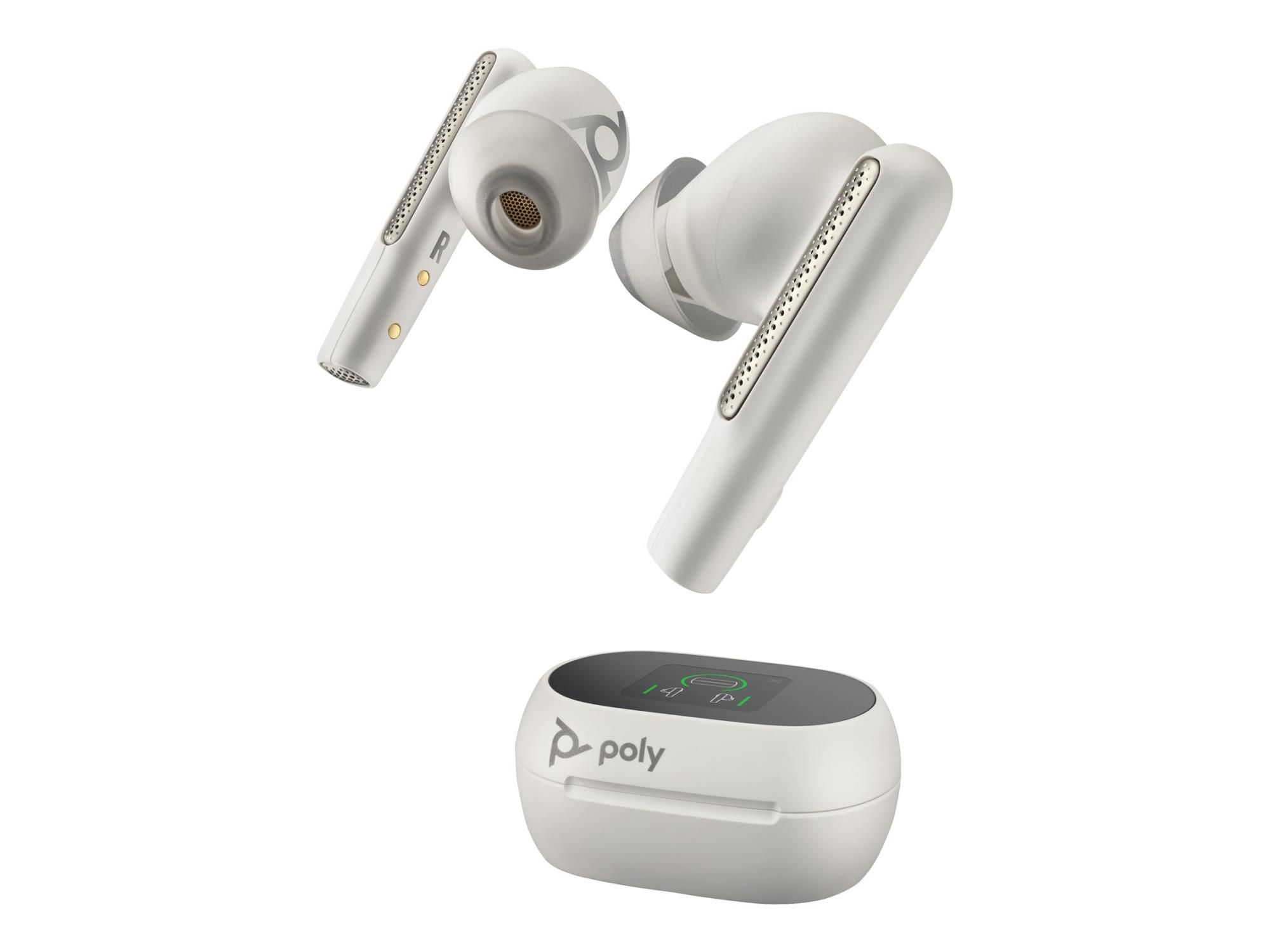 Poly Ohrstöpsel für kabellose Kopfhörer - Microsoft Teams certified - weiß (Packung mit 2)