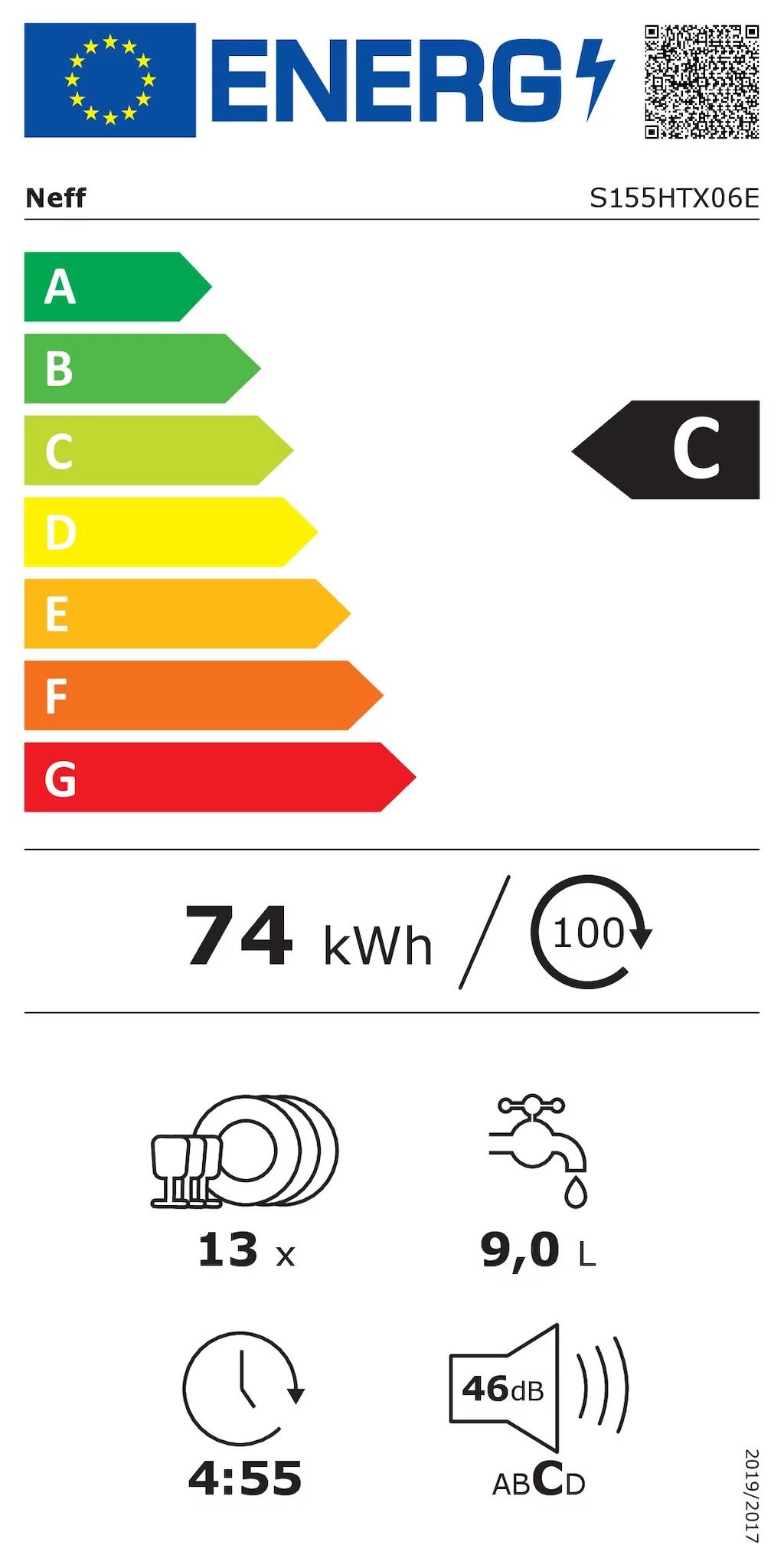 Neff VollIntegrierbarer Geschirrspüler - 60cm - 13MG