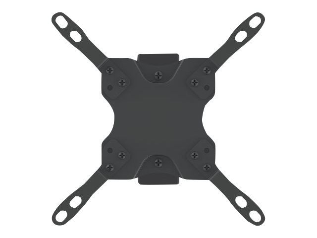 Manhattan TV & Monitor Mount, Wall, Tilt and Swivel, 1 screen, Screen Sizes: 13-42", Black, VESA 75x75 to 200x200mm, Max 20kg, Swivel with 2 pivots, Lifetime Warranty - Klammer - für LCD-Display - Stahl - Schwarz - Bildschirmgröße: 33-106.7 cm (13"-4