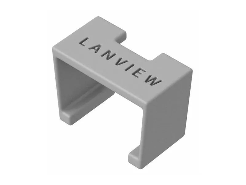 Lanview LVT-SC - Farbcodierungsclip - Grau - Kunststoff - Cat6a - 10 mm - 5 mm