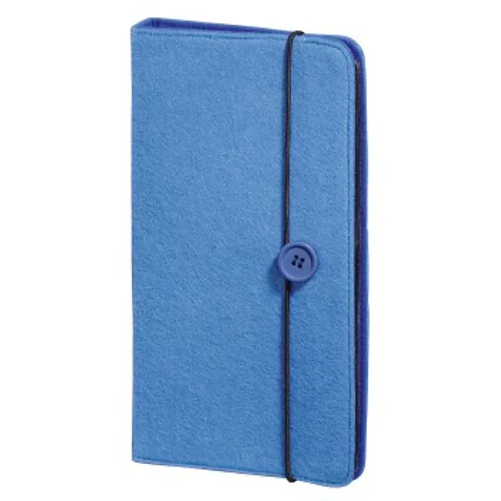 Hama CD-/DVD-/Blu-ray-Tasche "Felt" 48, Blau
