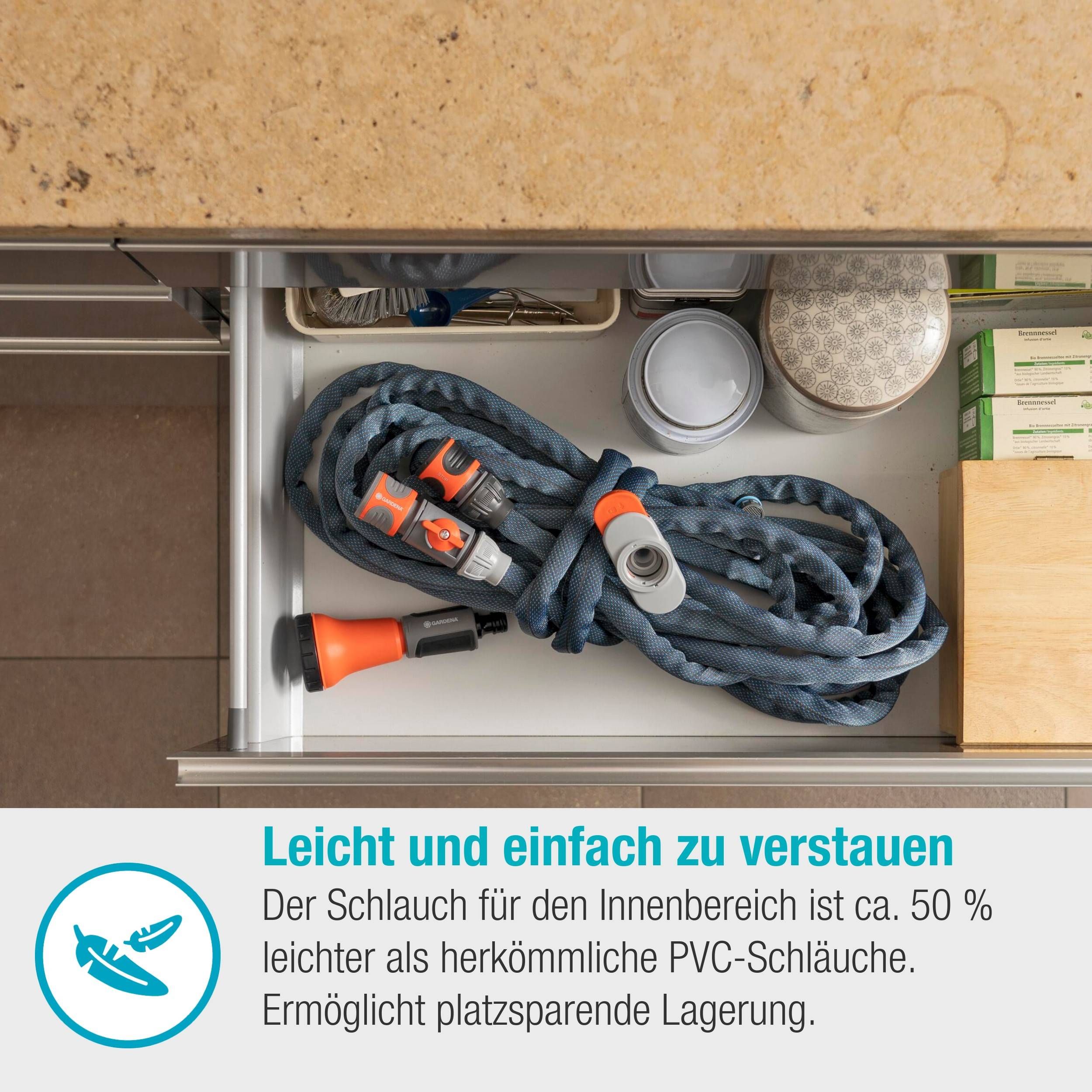 Gardena Liano™ Xtreme 1/2", 10 m Set + Indoor-Adapter