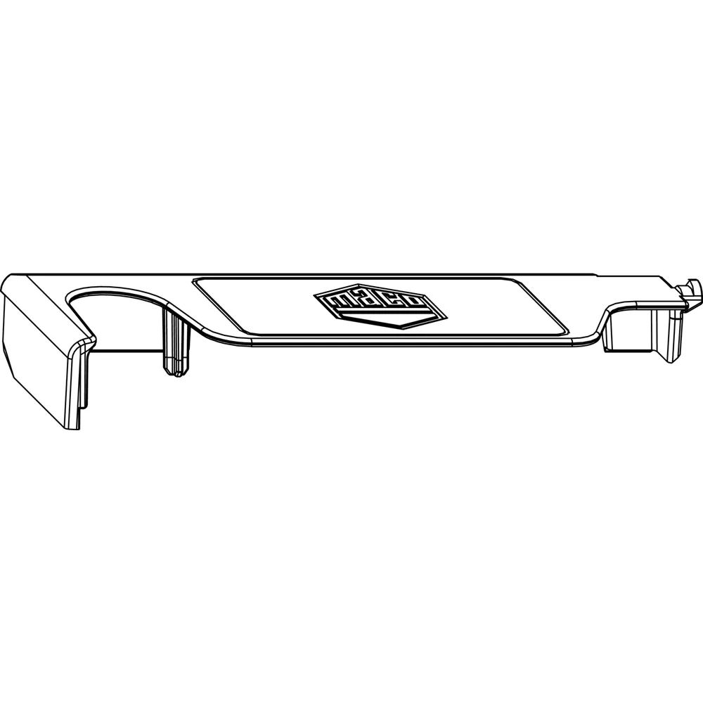 MACO Abdeckkappe Ecklager POWER Holz, FT 24 mm, links, RAL 9022 (364499)