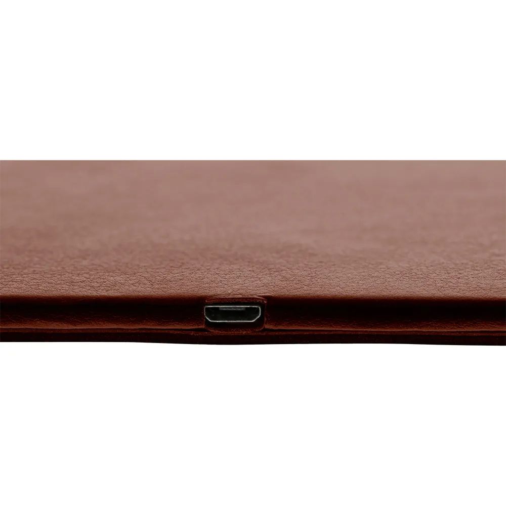 InLine Maus-Pad - Wireless Charging - 370x225x7mm - braun
