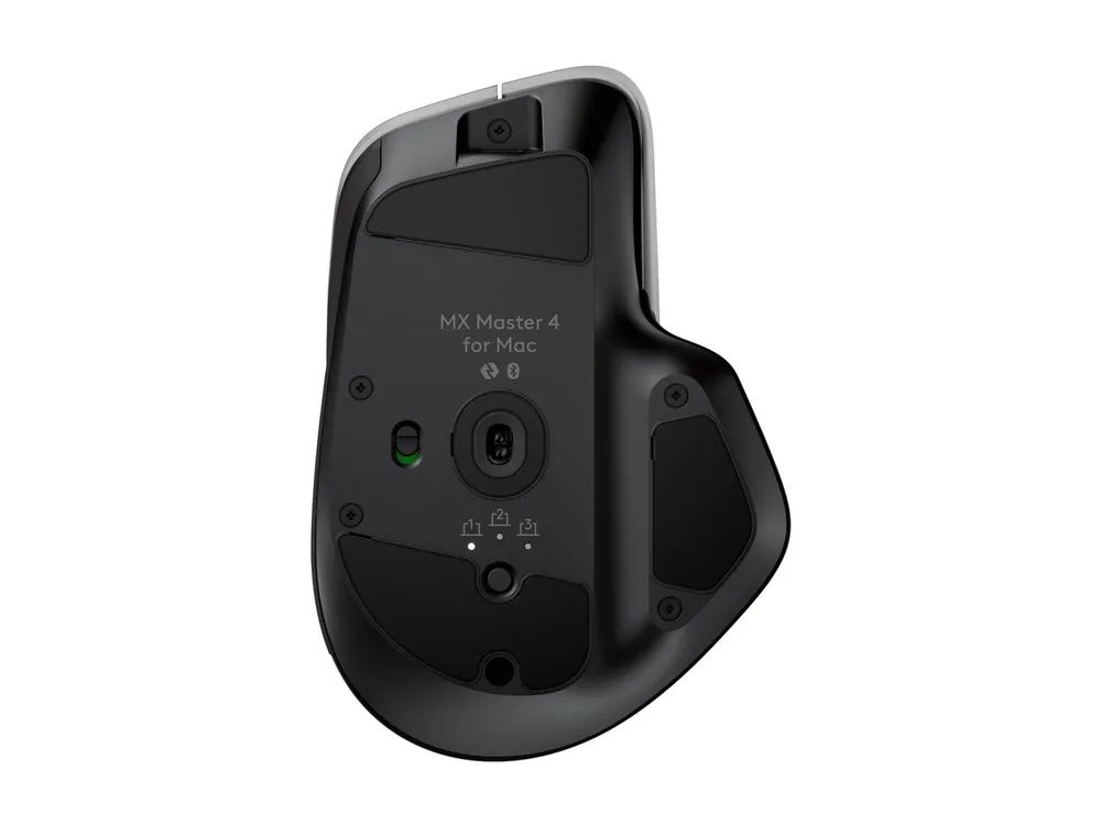 Logitech MX Master 4 for Mac - Maus - 8 Tasten - kabellos - Bluetooth, 2.4 GHz - kabelloser Empfänger (USB)