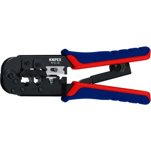 Knipex FÜR WESTERNSTECKER RJ11/12/45 / KNIPEX CRIMPZANGE 97 51 10 SB