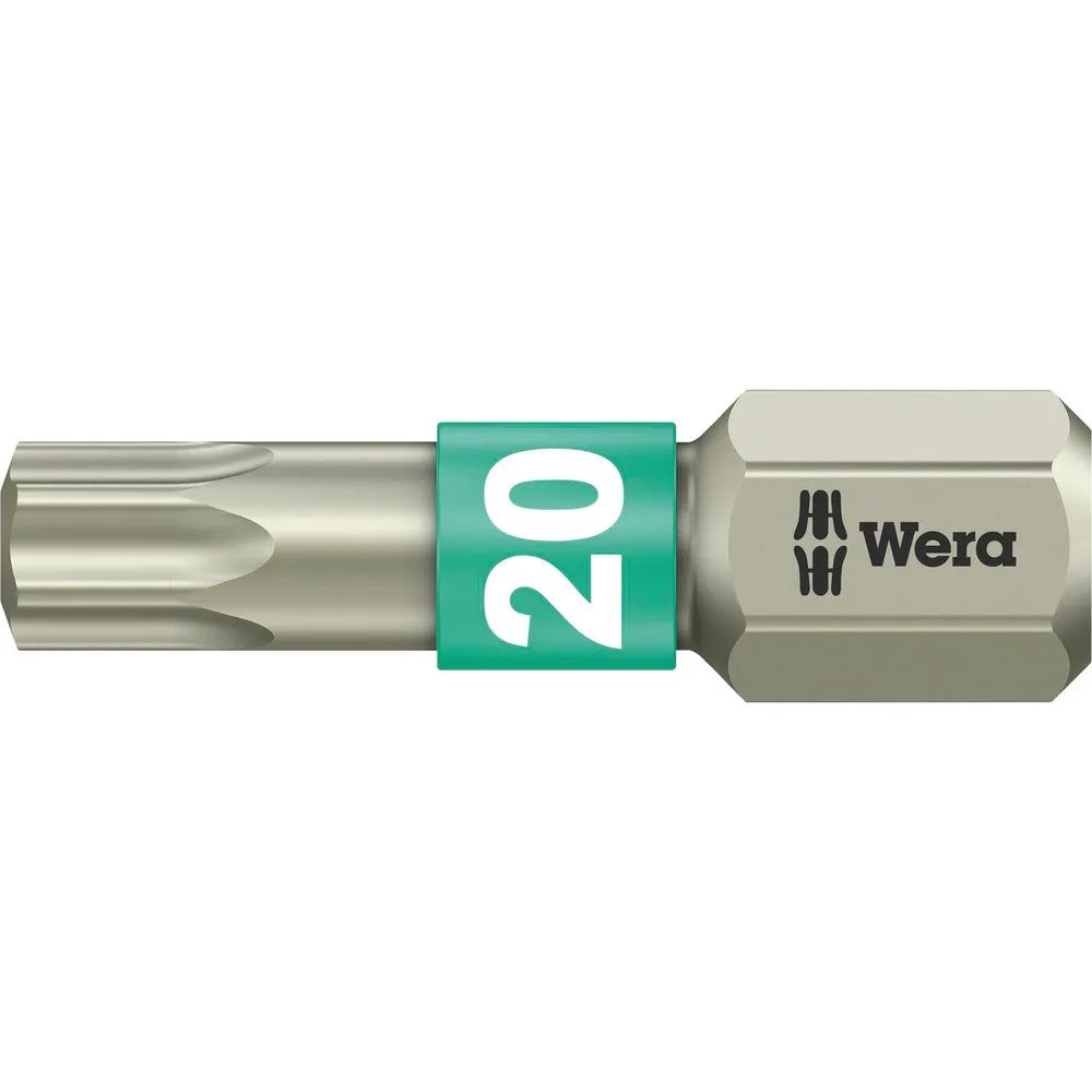 WERA Bit-Einsatz Edelstahl 3867/1TS 1/4sechskant TX20/25 mm Torx®