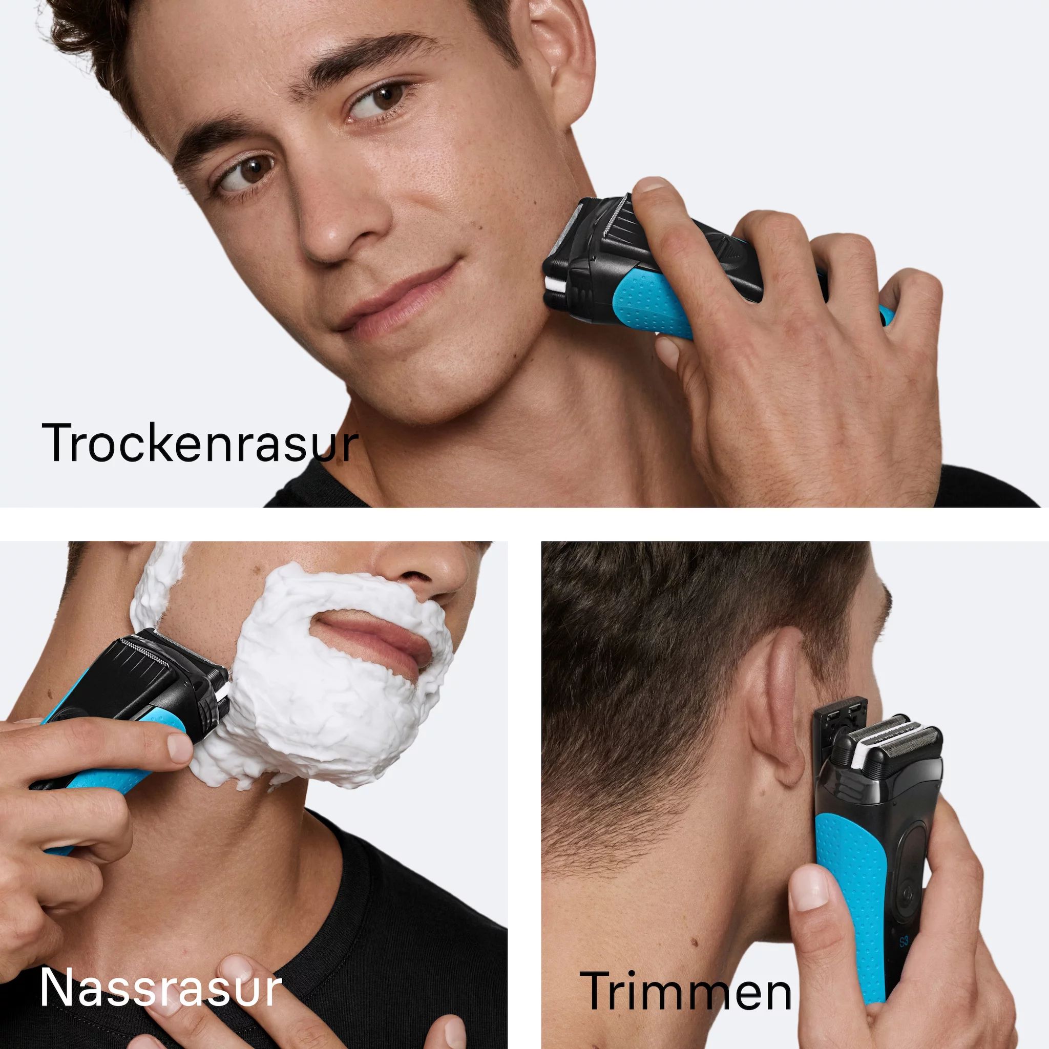 Braun Series 3 3040 Black/Blue