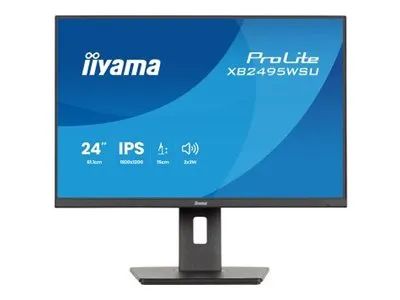 Iiyama 24iWIDE LCD 1920 x 1200 WUXGA 100 Hz IPS panel LED Bl. Pivot HeightAdjust