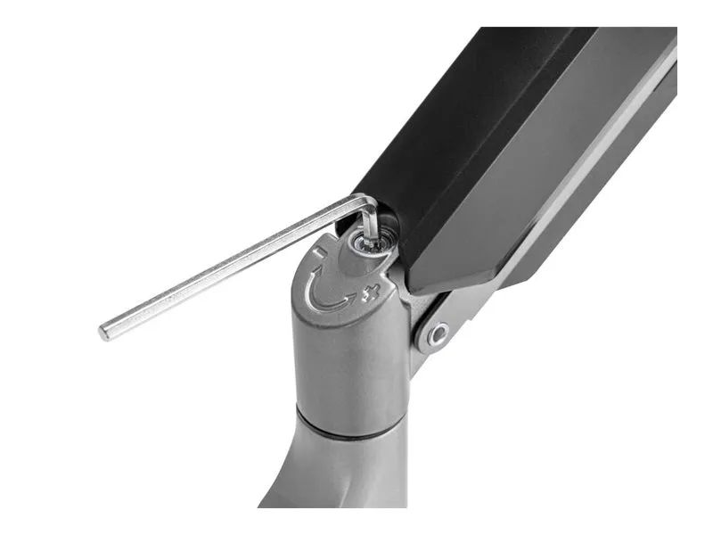 Equip Befestigungskit (CPU-Halterung, Tastatur-Tablett, Wandmontagehalterung) - Gasfeder - für LCD-Display / Curved LCD-Display - workstation - Kunststoff, stainless steel, Aluminium - Schwarz - Bildschirmgröße: 43.2-81.3 cm (17"-32")