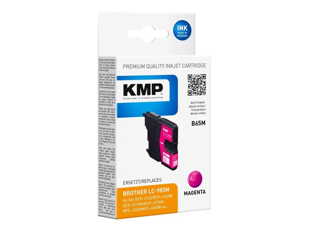 KMP B65M - 4.5 ml - Magenta - kompatibel - Tintenpatrone (Alternative zu: Brother LC985M)