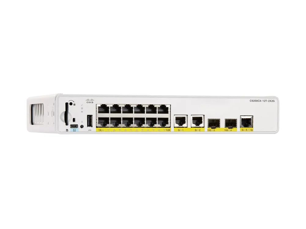Cisco Catalyst 9200CX - Network Advantage - Switch - kompakt - L3 - managed - 12 x 1000Base-T + 3 x 1000Base-T + 2 x 1 Gigabit/10 Gigabit SFP+ (Uplink)