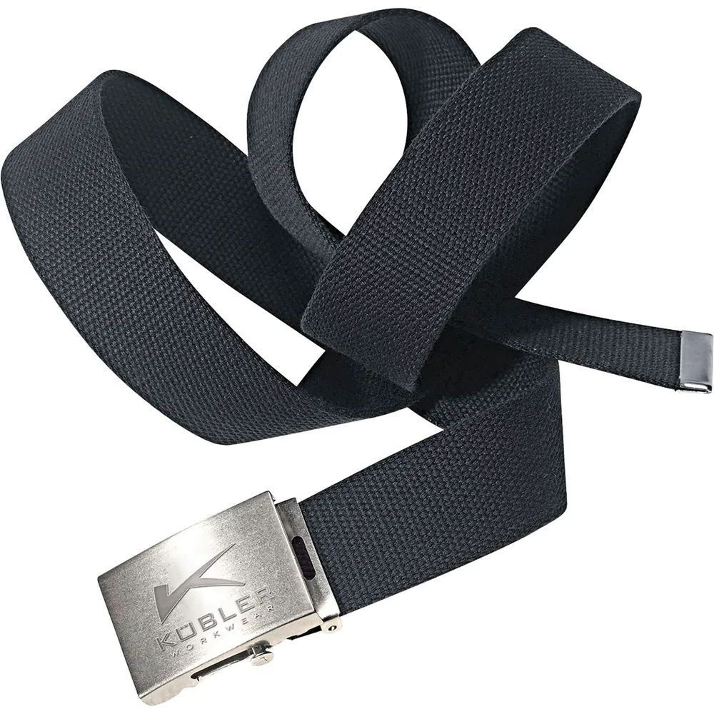 KÜBLER Gürtel aus Kofferband 8401 schwarz Länge 115 cm