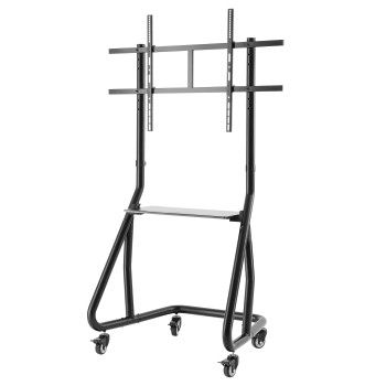 Hama TV-Ständer mit Rollen "Trolley", bis 100 Zoll, höhenverstellbar, Schwarz
