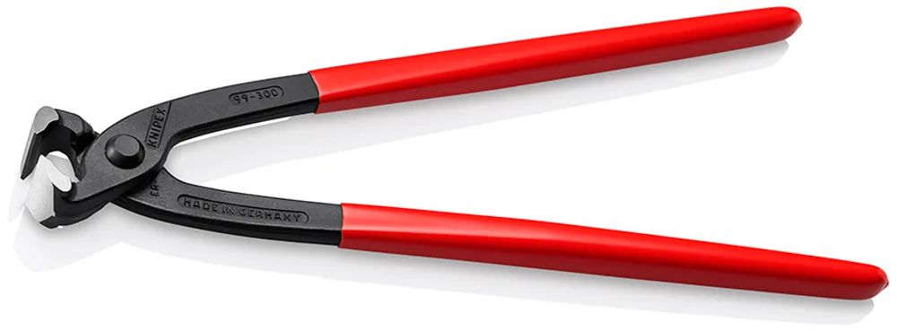 KNIPEX Monierzange (Rabitz- oder Flechterzange) mit Kunststoff überzogen schwarz atramentiert 300 mm