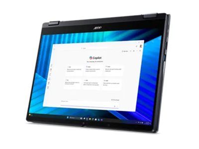 Acer TravelMate P4 Spin 14 TMP414RN-55-TCO - Flip-Design - Intel Core Ultra 7 255U / 2 GHz - Win 11 Pro - Intel Graphics - 32 GB RAM - 1.024 TB SSD QLC, NVMe - 35.6 cm (14")