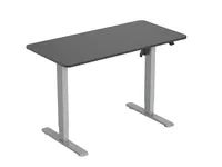 Equip Elektrisches-Sitz- Steh-Tischgestell - mit Tischplatte - grau - Gerade - Rechteckige Form - Kunststoff - Edelstahl - Homeoffice - Büro - Matt
