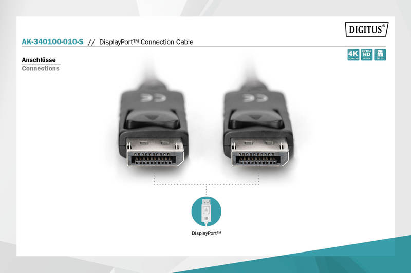 DIGITUS DisplayPort Anschlusskabel
