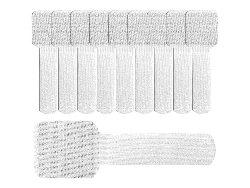 Label-the-cable LTC PRO Wall - Kabelhalter - Oberfläche montierbar, geeignet für Wandmontage - 9 cm - weiß (Packung mit 50)