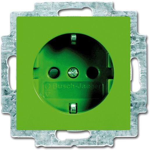 Busch-Jaeger SCHUKO-STECKDOSE EBS GRÜN / BUSCH 20 EUCB-13-914 2CKA002013A5386