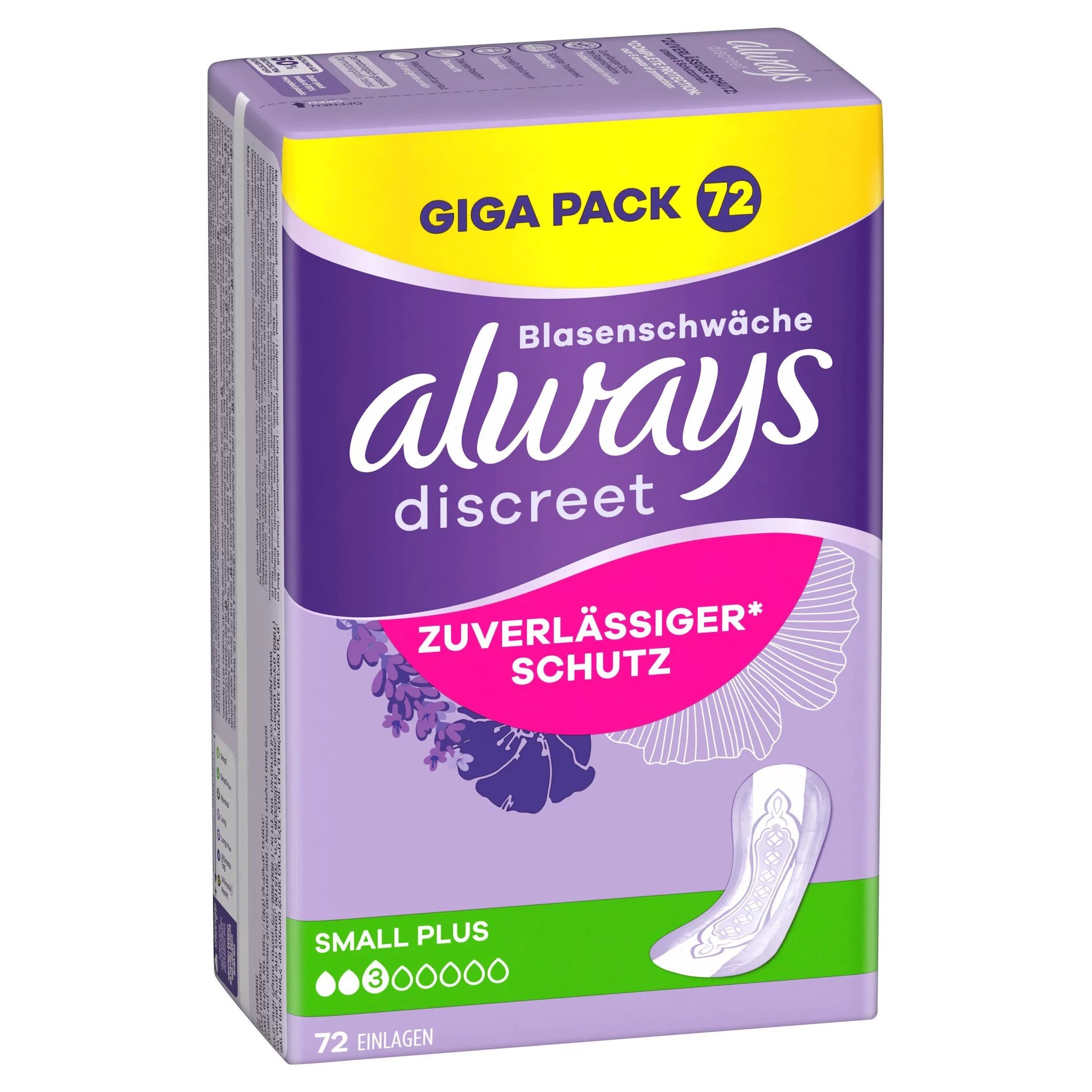always Discreet Inkontinenz Small Plus Gigapack 72