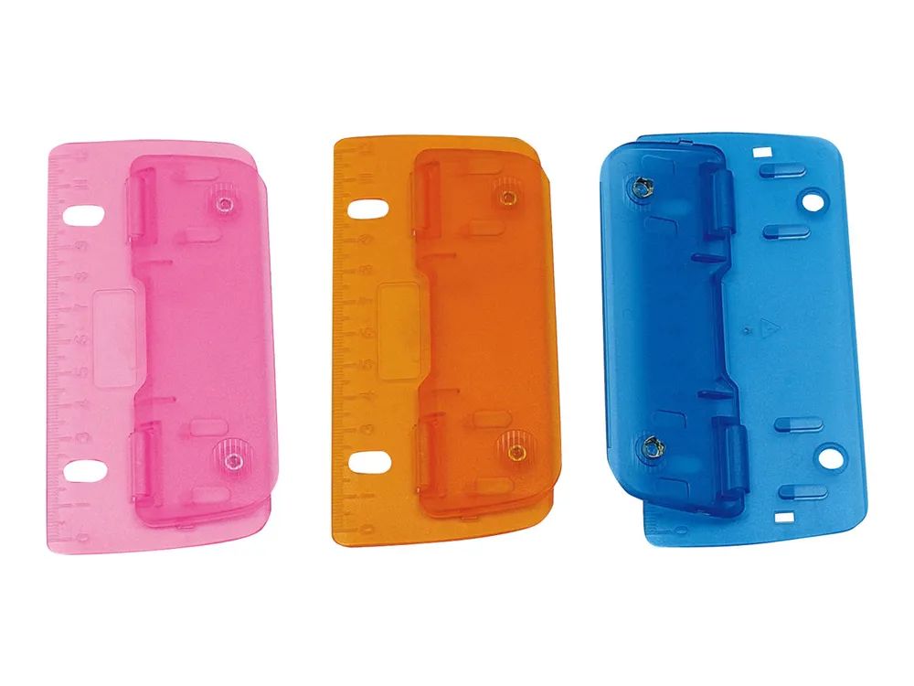 WEDO Locher - 3 Blätter - Kunststoff - Ice