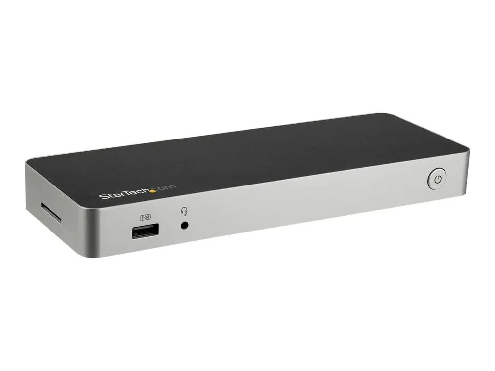 StarTech.com USB C Dock, Dual Monitor HDMI & DisplayPort 4K 30Hz, USB Type-C Laptop Docking Station 60W Power Delivery (PD)