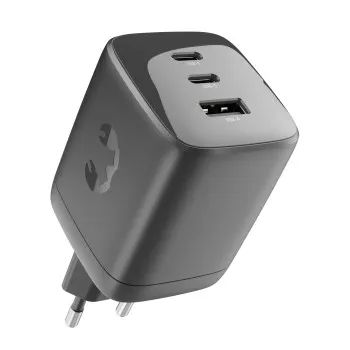 Fresh 'n Rebel 2x USB C+A Wall Charger 100W PD, Storm Grey