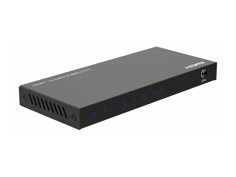 MicroConnect 8Ka60Hz HDMI Splitter 1x4 4 4 4 MC-HDMISPLITTER0104-8K