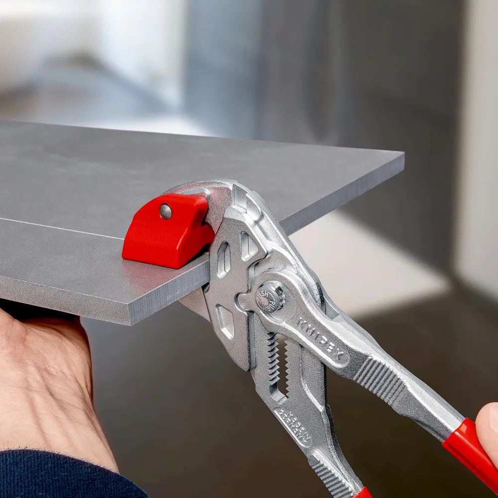 KNIPEX Fliesenbrechzange mit Kunststoff überzogen verchromt 250 mm