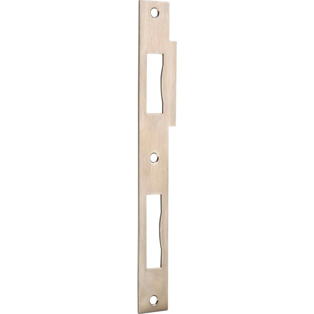 Hilber Beschläge GesmbH Beschläge unde Metallwarenerzeugung Doppeltürschließblech eckig, 210 x 24 x 1,5 mm, Edelstahl