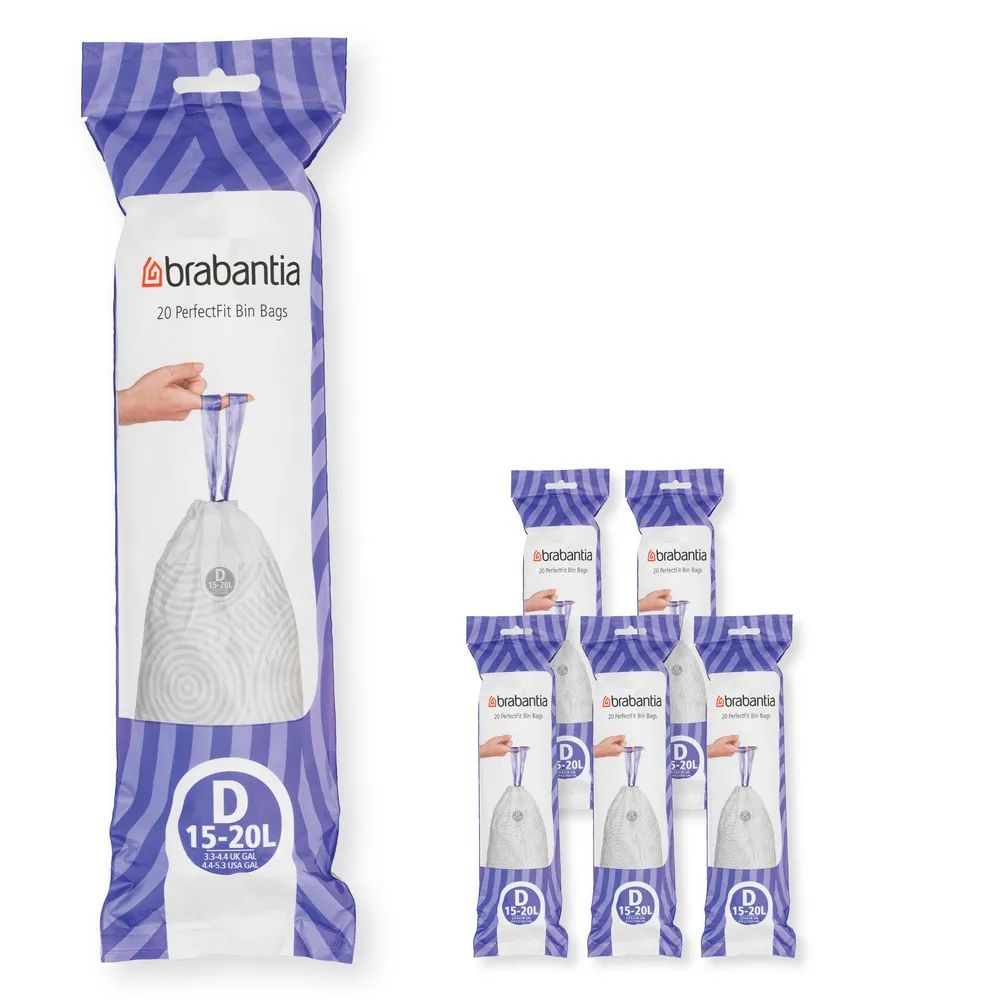 Brabantia PerfectFit Müllbeutel D, 15L - White
