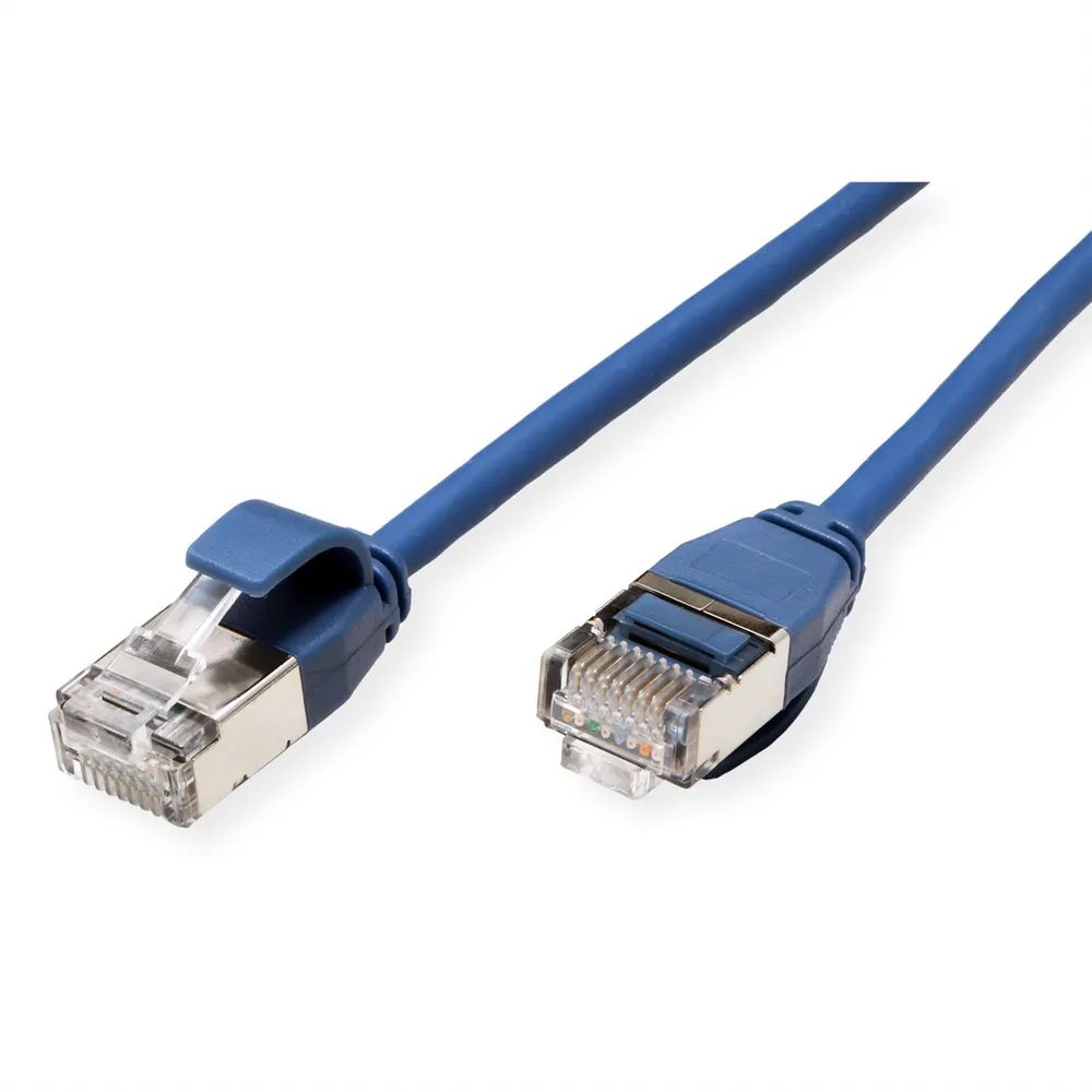 ROLINE U/FTP DataCenter Patchkabel Cat.6A (Class EA), LSOH, slim, blau, 3 m