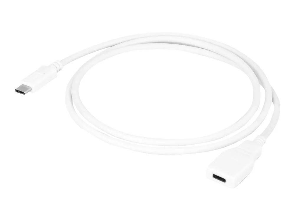 Urban Factory Cable USB-C extension 1m white (USB-C male to USB-C female)