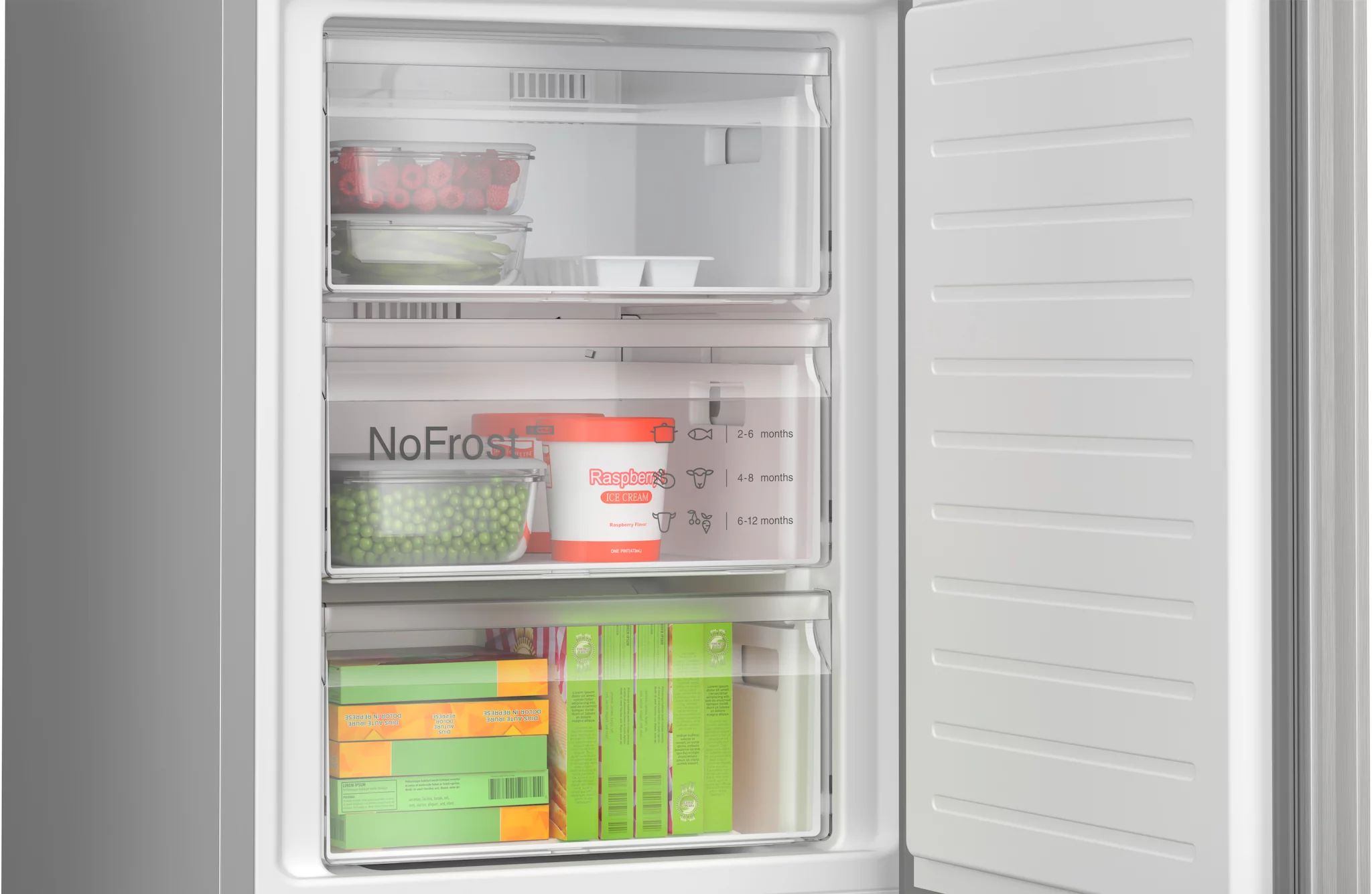 Bosch KGN392LCF Free-standing fridge-freezer