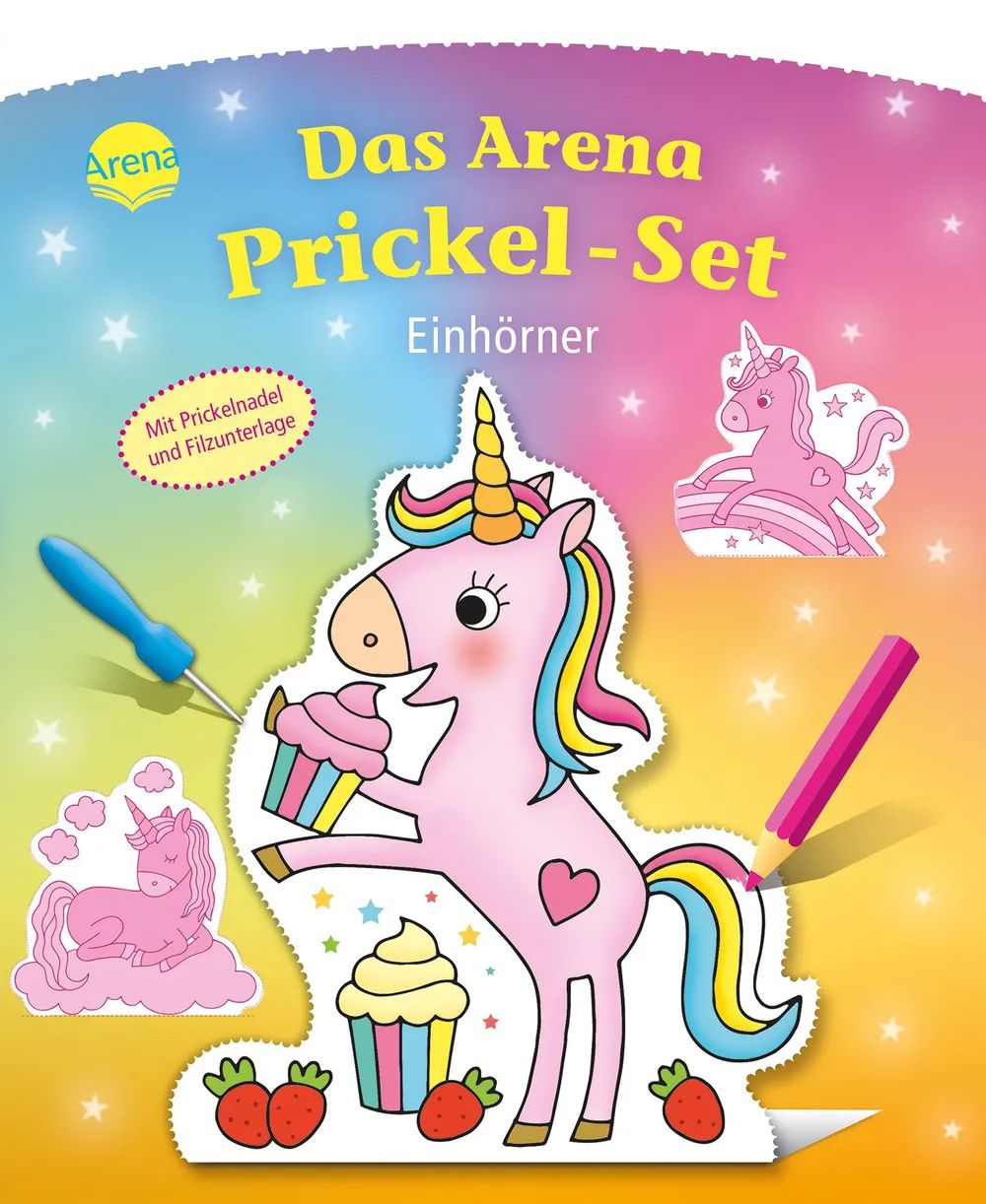 Arena Verlag GmbH Das Arena Prickel-Set – Einhörner