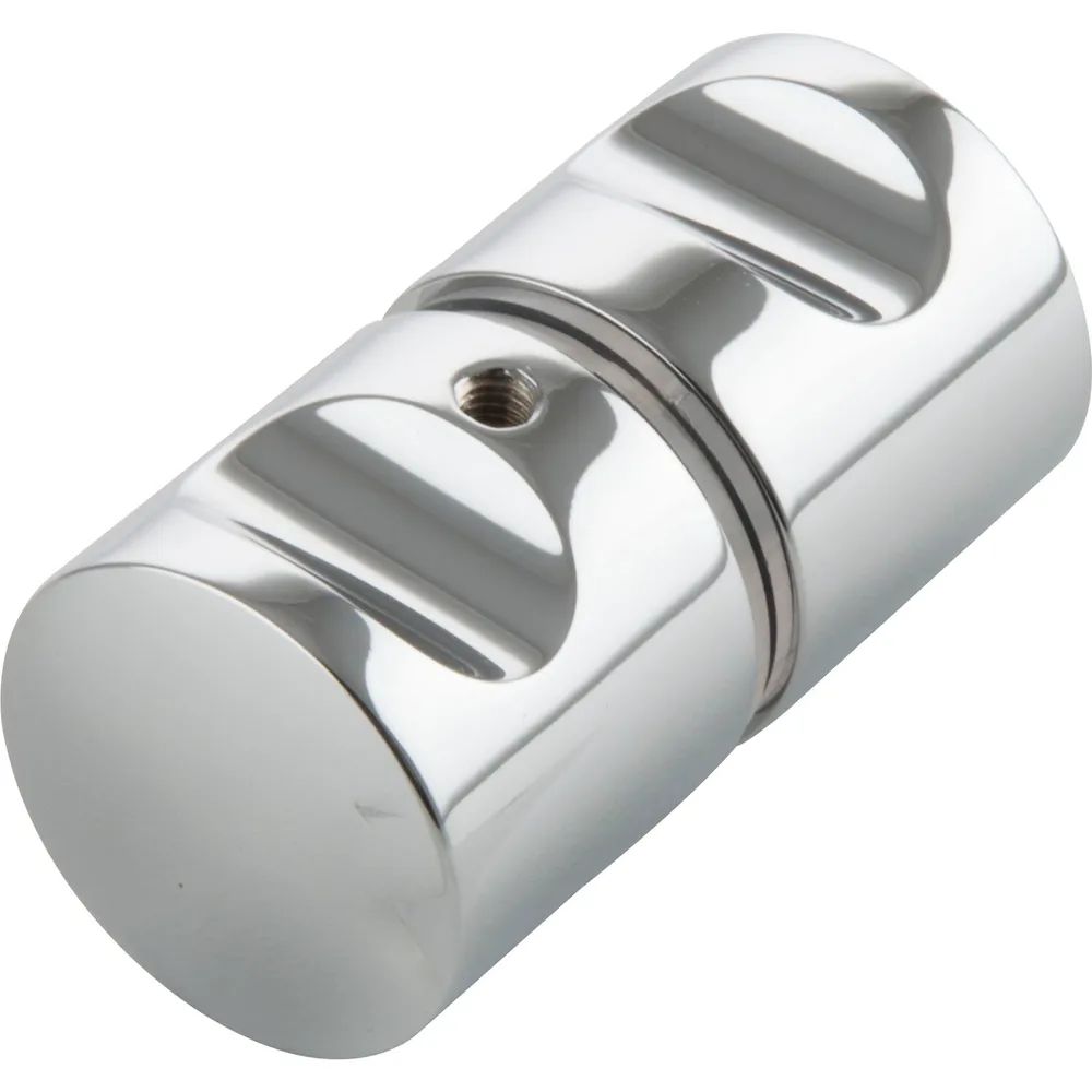 Steelbase Duschtürknopf KN-K4AL, 32 x 30 mm, Aluminium verchromt poliert